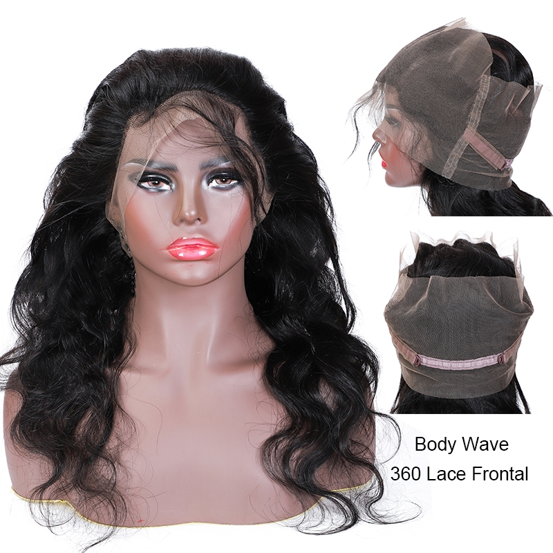 360 Transparent Lace Frontal Closure 22.5x4x2 With Adjustable Strap Virgin Body Wave Hair - 图片 2